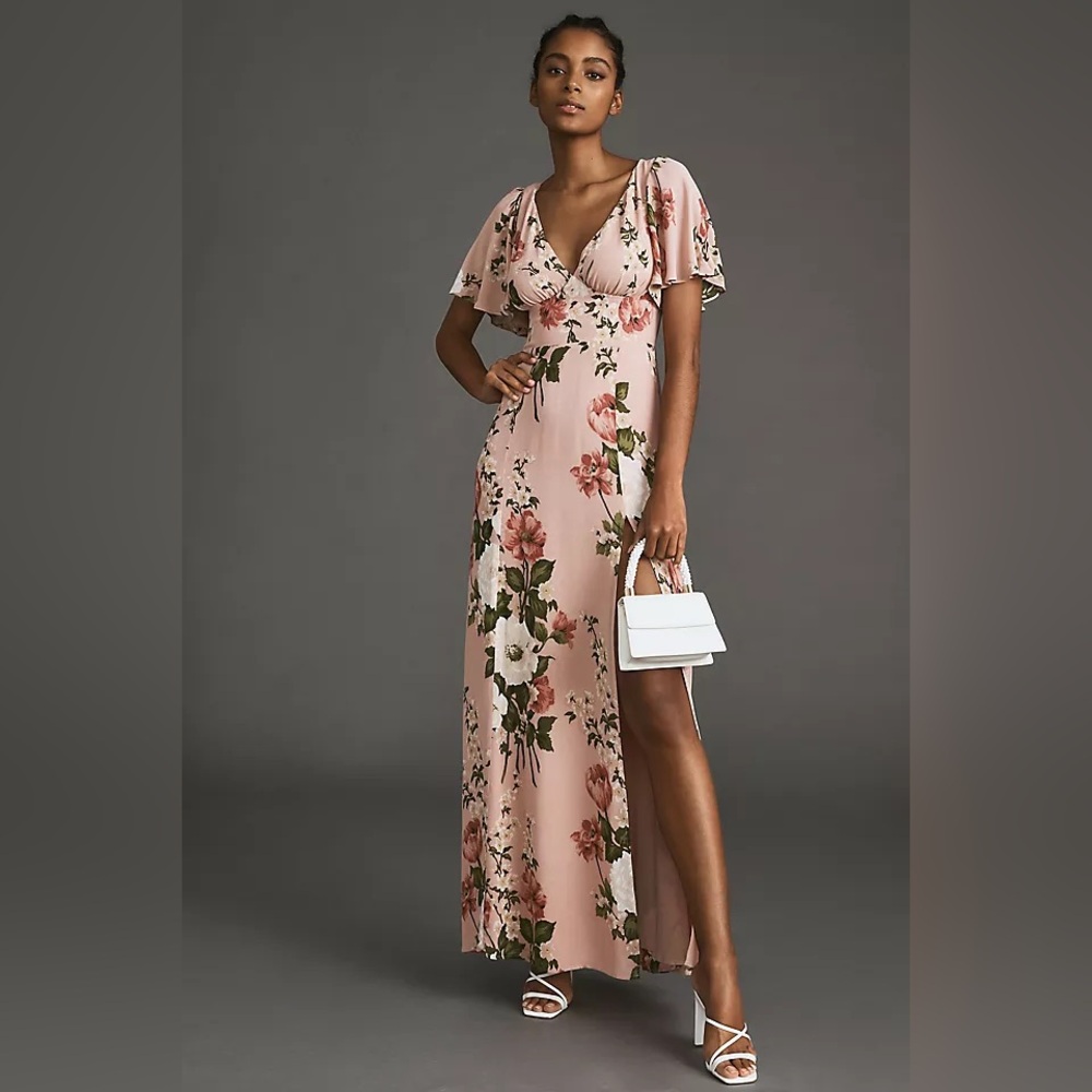 Reformation Rose Garden Shayla Dress - Altered (Sleeves Removed) Worn once!